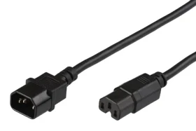 MicroConnect Predlžovací kábel C14 - C15 3M čierna (PE011403)