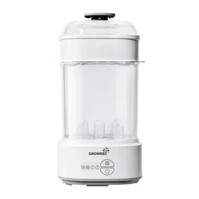 Grownsy 916 šedá / Sterilizátor fliaš / parná sterilizácia / sušička 360° / skladovanie 24 h / 500 W (916)