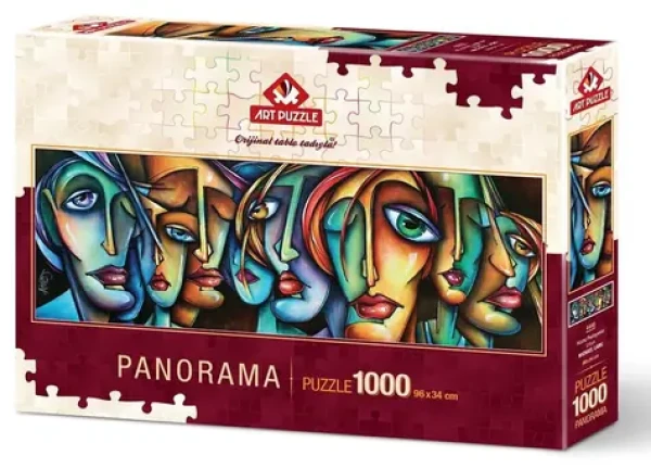 ART PUZZLE 4446 Panoramatické puzzle Tváre