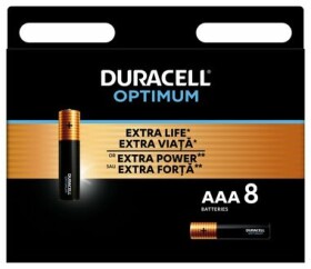 DURACELL - Optimum alkalická batéria mikrotužková AAA 8 ks (42393)