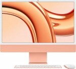 Apple iMac 24 cale: M3 8/10, 8GB, 256GB - Oranžový