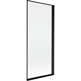 MEXEN - MIST vaňová zástena 80x150 cm 6mm 1-s, čierna, okraj, pravá 8A9-080-001-70-70-P