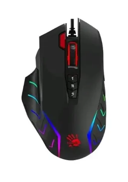 A4Tech BLOODY J95S / herná optická myš / 8000 DPI / USB / RGB osvetlenie / odozva 1ms / kábel 1.8 m (J95S)