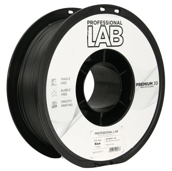 Professional Lab PETG filament 1,75 mm čierny matný 1 kg