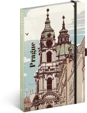 NOTIQUE Notes Praha, linajkový, 13 x 21 cm (A-34385)