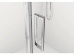 CERANO - Sprchovací kút Porte Ľ/P - 8 mm - chróm, transparentné sklo - 90x70x195 - otočný CER-413531