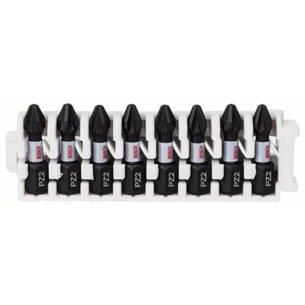 BOSCH Impact Control 2608522325 / Sada skrutkovacích bitov / 8x PZ2 / Dĺžka: 25 mm (2608522325)