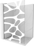 MEXEN/S - KiotoL Sprchová zástena WALK-IN 120 x 200, biela vzor, grafit metal 800-120-103-95-97