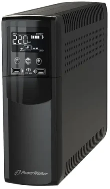 PowerWalker VI 600 CSW IEC / Záložný zdroj UPS / 600 VA / 360 W / 8x IEC C13 / LCD / USB (10121120)