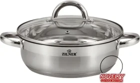 Zilner ZL-7406 / Hrniec / nerezová oceľ / nízky / 7,5 l / priemer 30 cm (ZL-7406)