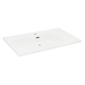 Nábytkové umývadlo SAT B-Way 81x46 cm biele matné otvor pre batériu uprostred SATBWA8046WM SATBWA8046WM