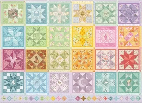 COBBLE HILL Puzzle Vyšívaná deka: Hviezdne ročné obdobia