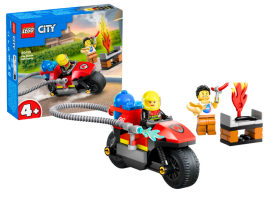 Lego Stavebnica LEGO City Hasičská záchranná motorka 60410