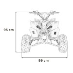 Mamido Detská benzínová štvorkolka RamiGO DESERT STORM LIFT 125CC modrá