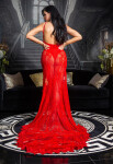 Soo Seductive! open back lace Red Carpet Dress Red Einheitsgroesse