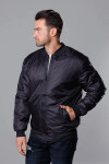 Čierno-červená pánska bunda bomber (AK95-1A) -Goodlooking M