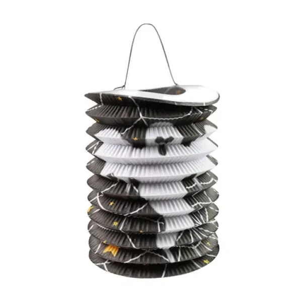 Rappa Lampion čierny Halloween duch 15 cm