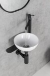 SAPHO - MINOR umývadlo na dosku, liaty mramor, priemer 26cm, biela MR260