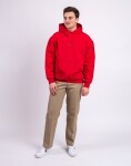 ONE OF XX Red Fleece Embroidered Hoodie Red S