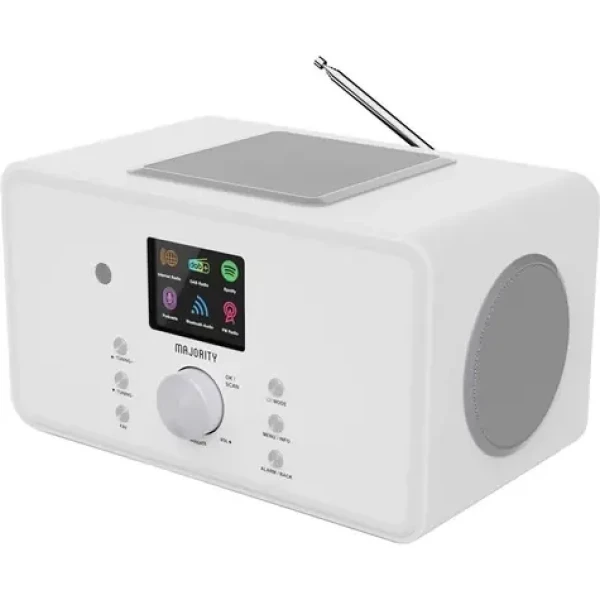 Majority Bard biela / Internetové rádio / 100W / DAB+ / FM / internet (MajoBardW)
