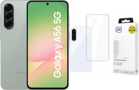 Samsung Galaxy A56 5G 8/256GB Zielony (SM-A566BZGCEUE) + Etui Clear Case