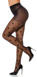 Sexy tights with dots black Einheitsgroesse