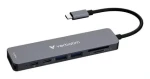 Verbatim USB-C Essentials Multiport Hub sivá / Dokovacia stanica / 7 portov / HDMI 4K / 2x USB-A / 2x USB-C / SD+microSD (32158)