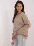 Dámsky sveter AT SW 2361.61 Beige - FPrice one size béžová