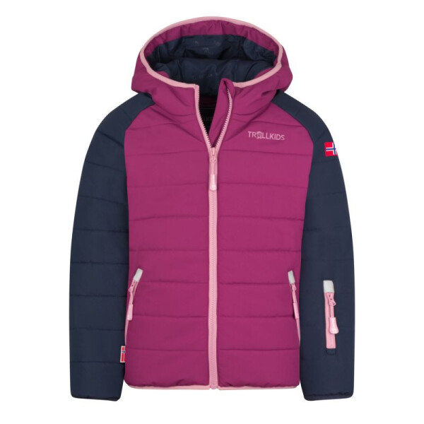 Trollkids Detská snehová bunda Hafjell PRO s kapucňou Woodproof Pink (514-182) 152