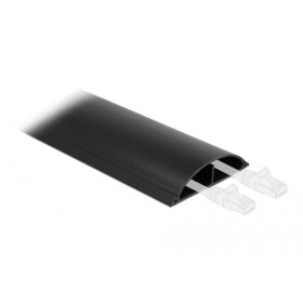 Delock Káblová lišta PVC čierna (d x š x v) 1 m x 11.9 cm x 2.6 cm 1 ks 20713; 20713