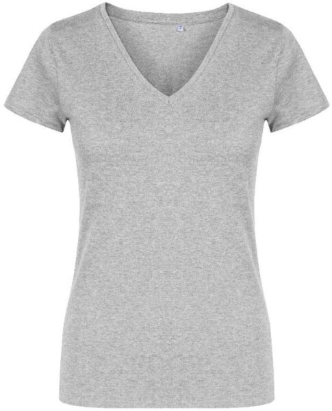 Promodoro 1525 Dámske tričko X.O s výstrihom do V 40.1525 heather grey heather grey 3XL
