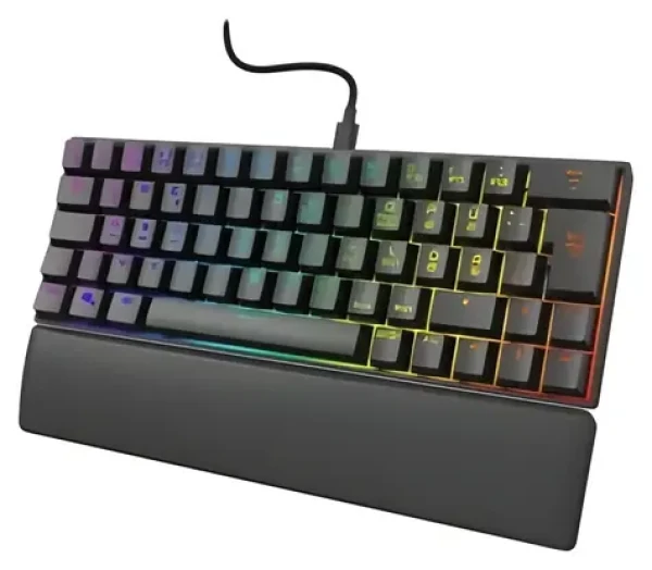 URage Exodus 760 Mechanical Mini čierna / Herná klávesnica / mechanická / Outemu Red / RGB / USB-A / kábel 1,8 m