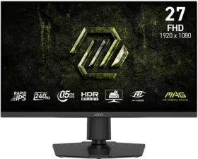 27" MSI MAG 272PF X24 čierna / Monitor / Rapid IPS / FHD / 240 Hz / 2×HDMI+DP / repro / VESA (MAG 272PF X24)
