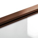 REA - Skladacia vaňová zástena AGAT-2 80 Brush Copper REA-W5696