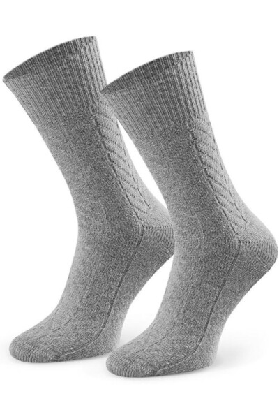 Pánske vlnené ponožky 093 MELANŽOVĚ ŠEDÁ 41-43