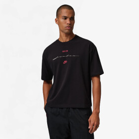 Tričko Jordan Flight Men's Script T-Shirt Black/ Gym Red XXL