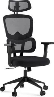 SENSE7 Veno čierna / Nastaviteľné kancelárske kreslo / nosnosť 120 kg (5902659845252)