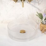 REA - Umývadlo na dosku Cristal Transparent REA-U9670