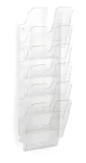Durable FLEXIPLUS 6 transparentný / Nástenný stojan na letáky / A4 / 6 priehradok (1700008401)