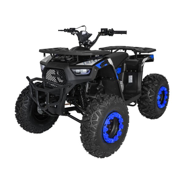 Mamido Detská benzínová štvorkolka RamiGO MONSTER 200CC čierno-modrá
