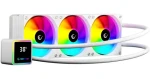 Rampage Infinite V360 biela / AIO vodný chladič CPU / 360 mm / ARGB / Ukazovateľ teploty (INFINITEV360-WHITE)