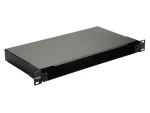 Equip 19" optický spojovací box bez čelného panelu čierna / Optický spojovací box / 1U / oceľ / max. 48 vlákien (337111)