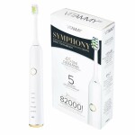 VITAMMY SYMPHONY Sonická zubná kefka s elegantným púzdrom, biela + biele púzdro