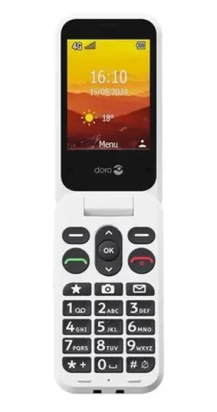 Doro Leva L20 červeno-biela / Mobilný telefón / pre seniorov (380581)