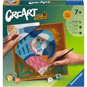 Ravensburger CreArt Do it together - Papagáj - maľovanie podľa čísel
