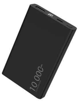 WG Powerbanka 10000 mAh čierna / Powerbanka / USB-C PD 20W / USB-A QC 22,5W (12898)