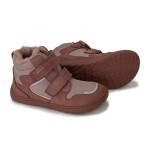 Dievčenské zimné barefoot topánky DAXI OLD PINK, Protetika, staroružová - 23