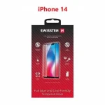 SWISSTEN FULL GLUE COLOR FRAME CASE FRIENDLY sklo pre Apple iPhone 14 čierna (54501823)