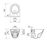 CERSANIT - WC MISA CITY OVAL NEW CLEANON K35-025