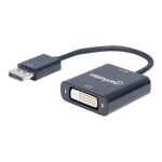 Manhattan 152228 DisplayPort adaptér [1x zástrčka DisplayPort - 1x DVI zásuvka 24+1-pólová] čierna 23.00 cm; 152228